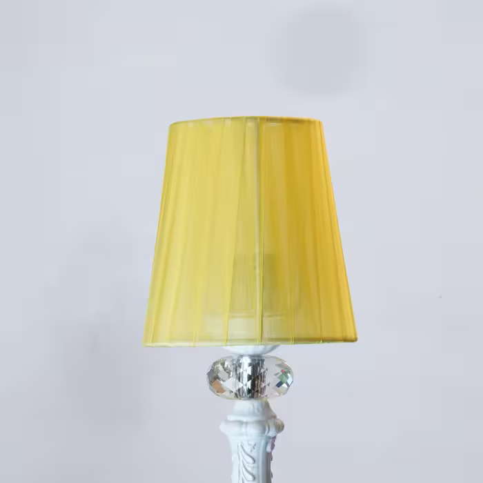 لوستر 6 شعله مدل کریستالی شید دار کد 124