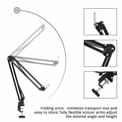 پایه نگهدارنده میکروفن مدل Sun Buy تلسکوپی