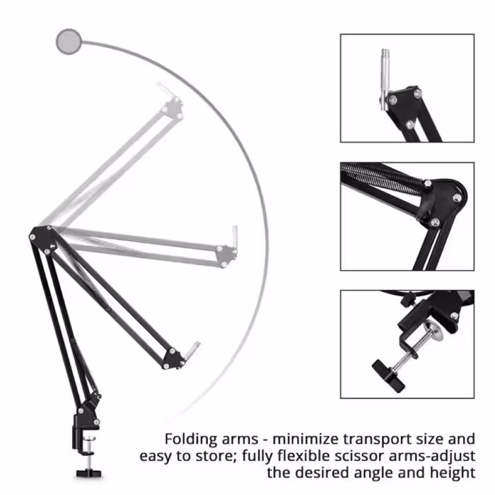 پایه نگهدارنده میکروفن مدل Sun Buy تلسکوپی