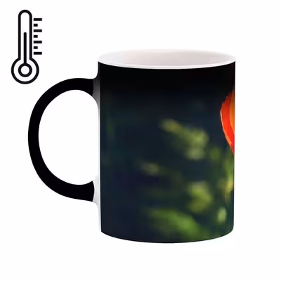 ماگ حرارتی طرح گل مدل mgh00672