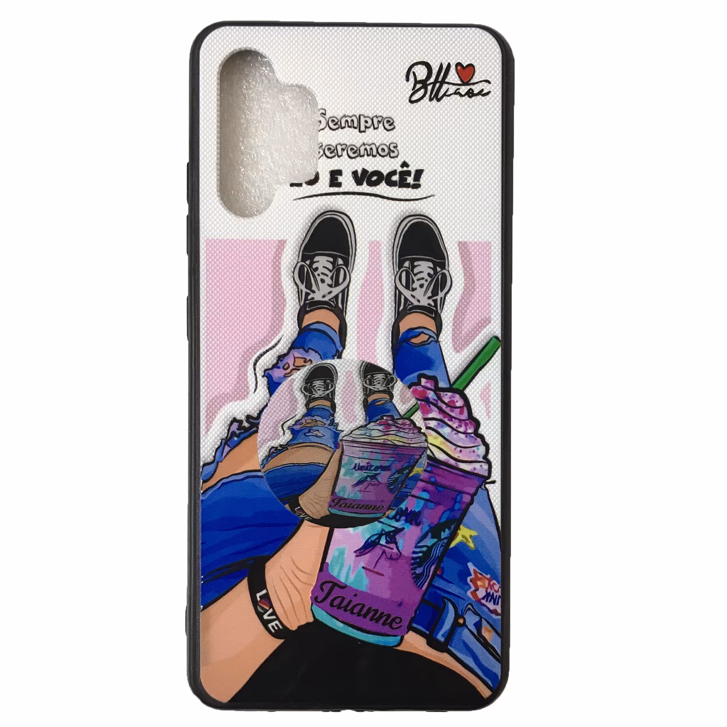 کاور مدل TD-A32 مناسب برای گوشی موبایل سامسونگ Galaxy A32 4G به همراه پایه نگهدارنده