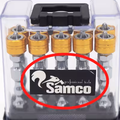 سری پیچ گوشتی دو سر چهار سو سامکو مدل مغناطیسی کد YPW-M010 مجموعه 10 عددی