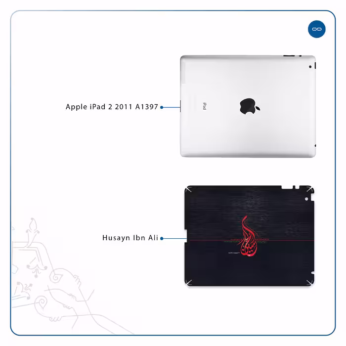 برچسب پوششی ماهوت مدل Husayn-Ibn-Ali مناسب برای تبلت اپل iPad 2 2011 A1397