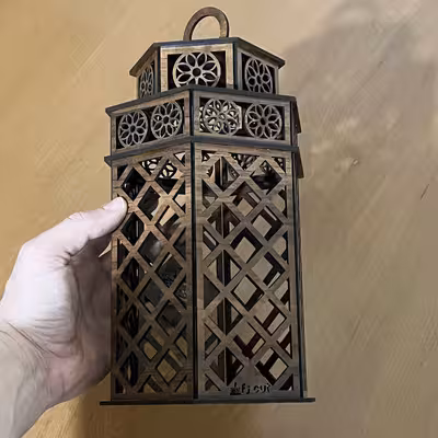 جاشمعی اف جی کات مدل فانوس طرح دنیا همه هیچ و اهل دنیا همه هیچ