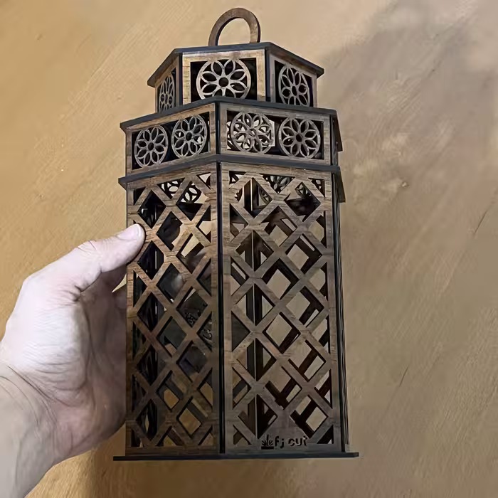 جاشمعی اف جی کات مدل فانوس طرح دنیا همه هیچ و اهل دنیا همه هیچ