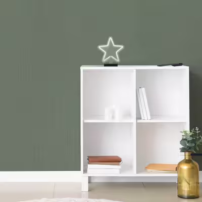 چراغ رومیزی ریموت دار مدل STARS-GL_WHT-GLASS