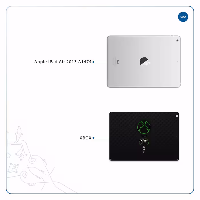 برچسب پوششی ماهوت مدل XBOX مناسب برای تبلت اپل iPad Air 2013 A1474