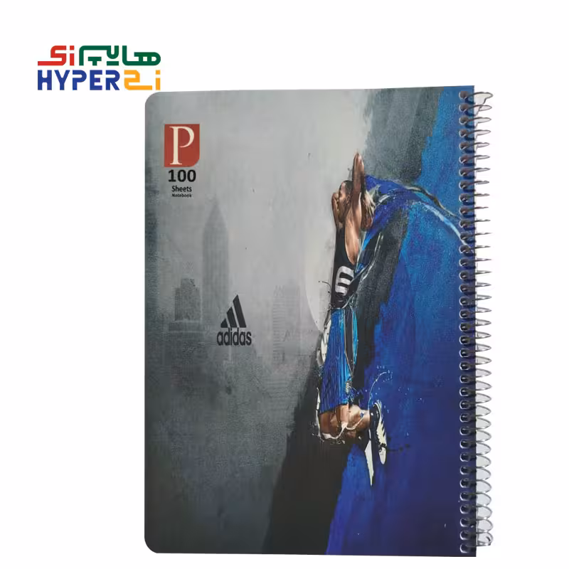 دفتر 100 برگ پارامونت طرح آدیداس (جلد pp)