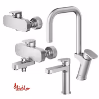 ست شیرالات شودر مدل تاین کروم مات