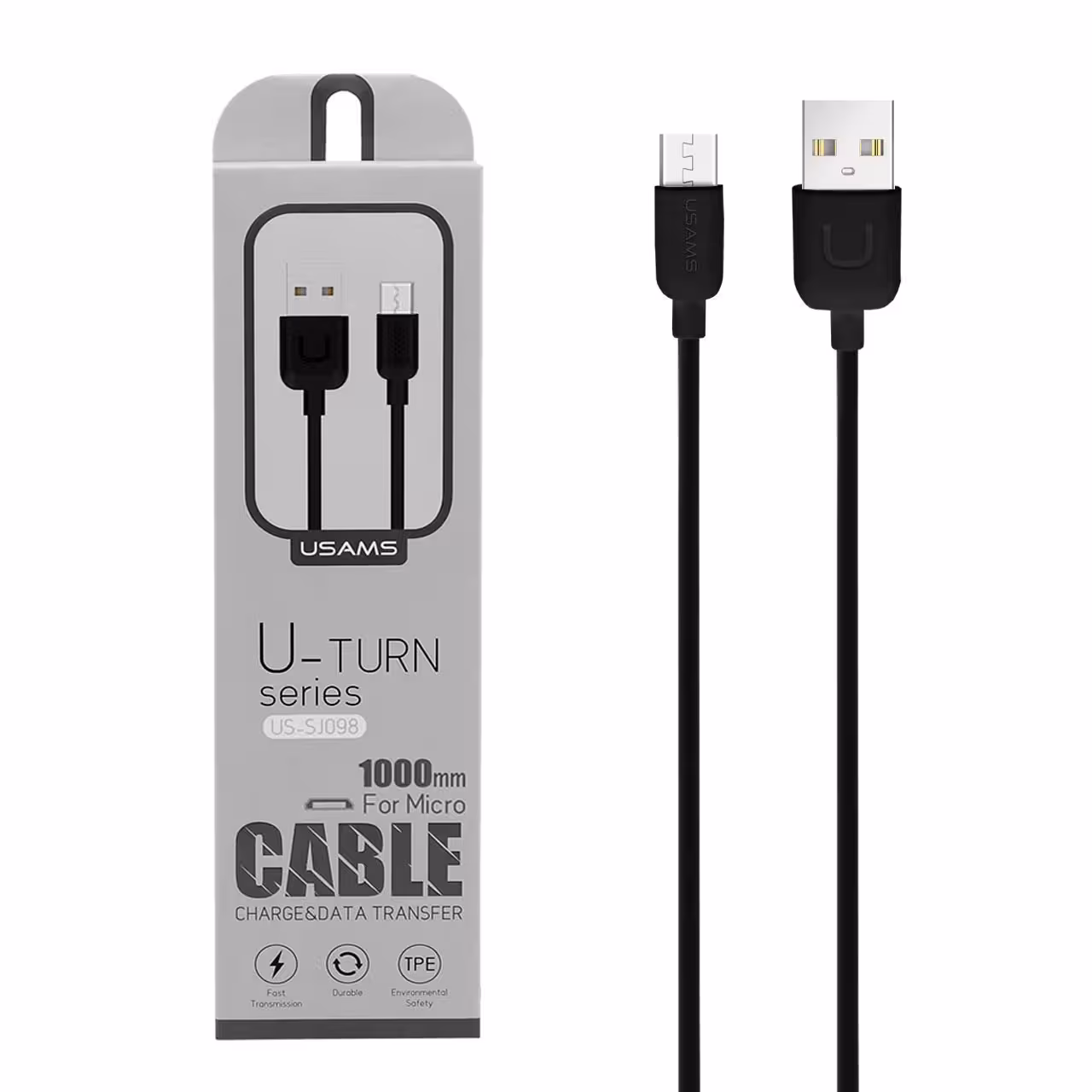 کابل شارژ (تبدیل) USB به Micro USB یوسمز مدلUS-SJ098 طول 1 متر 