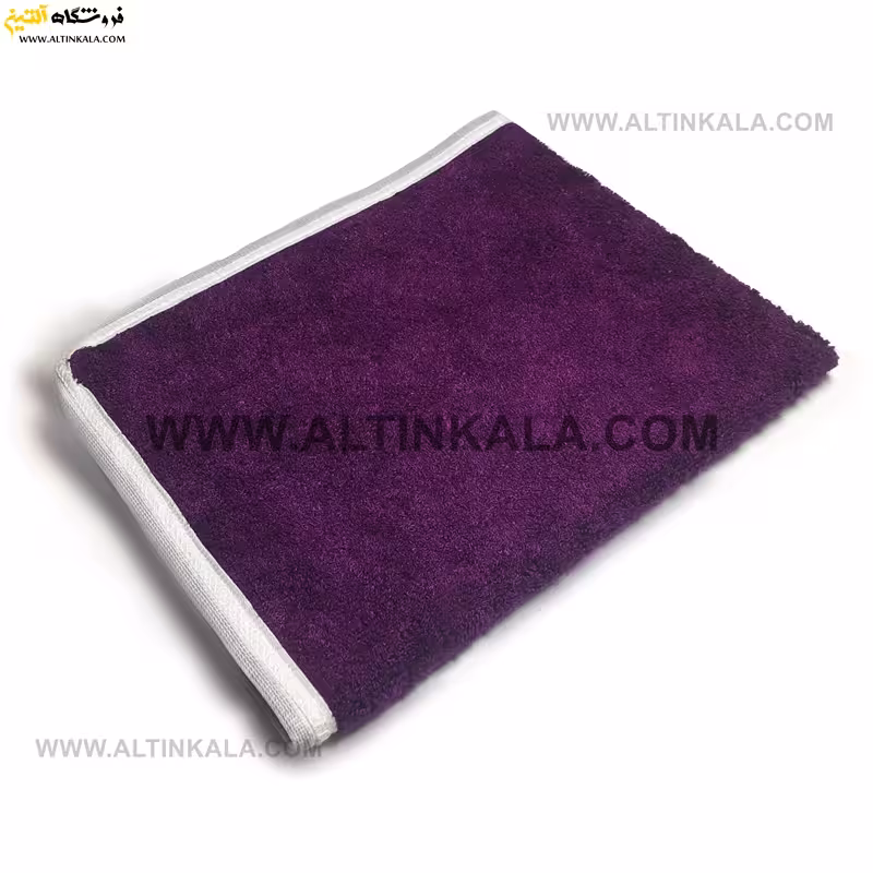 حوله بامبو آشپزخانه سایز 35×45 رنگ بادمجانی