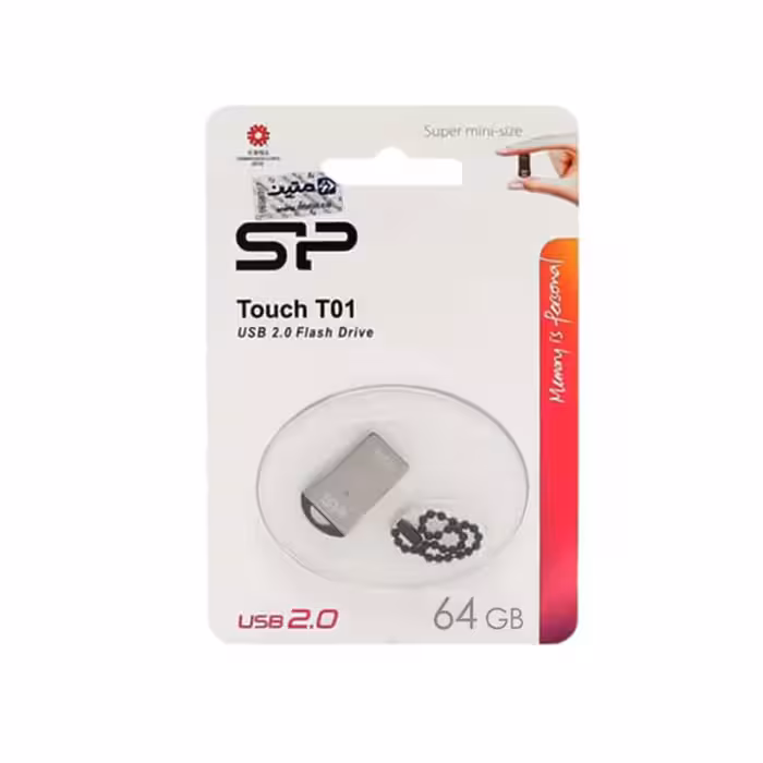 فلش مموری سیلیکون پاور مدل T01 ظرفیت 64 گیگابایت
