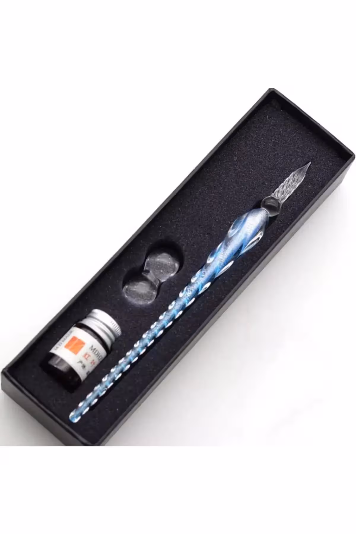 ست حروف‌نویسی قلم پر از شیشه دست‌ساز با جوهر تک - 10196