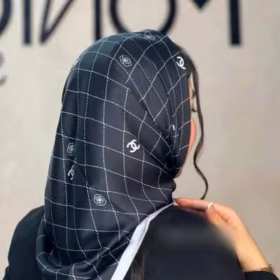 مینی اسکارف ابریشم توییل، روسری مجلسی، کد V462