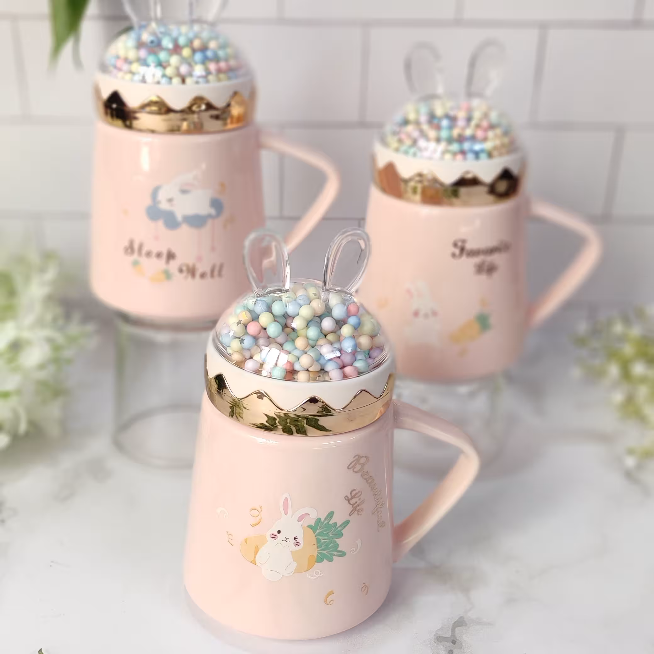 ماگ  خرگوشی وارداتی ساخت چین ظرفیت 350 میل دارای جعبه کادویی شیک