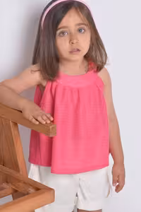 تاپ پیراهنی ساده دخترانه
