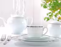 سرویس چینی 12 پارچه چای خوری ریوا پلاتینی