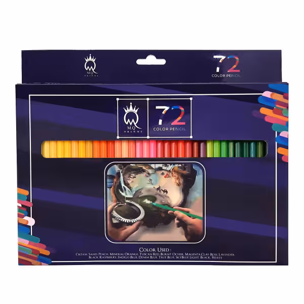 مداد رنگی 72 رنگ ام کیو مدل 00072G