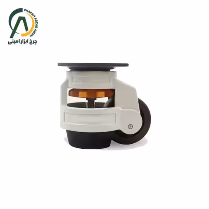 چرخ صنعتی جک استاپ گردان قطر 75 میلی متر