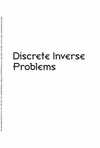 خرید و دانلود نسخه کامل کتاب Discrete Inverse Problems: Insight and Algorithms