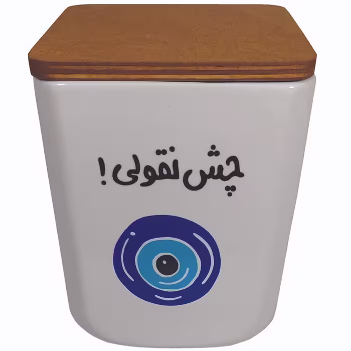 بانکه سرامیکی با طرح چشم و نظر