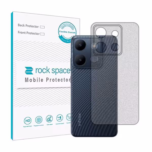 گلس محافظ پشت گوشی اینفینیکس Smart 7 مدل نانو هیدروژل مات برند راک اسپیس کد 25791S