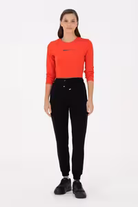 شلوار راحتی زنانه مشکی یو اس پولو