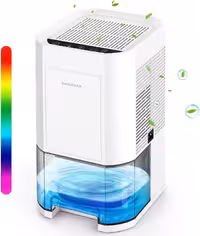 رطوبت گیر 1200 میلی لیتری BOOHENKA مدل MD307B رطوبت گیر اتاق برای خانه، زیرزمین، حمام، 22.5 وات