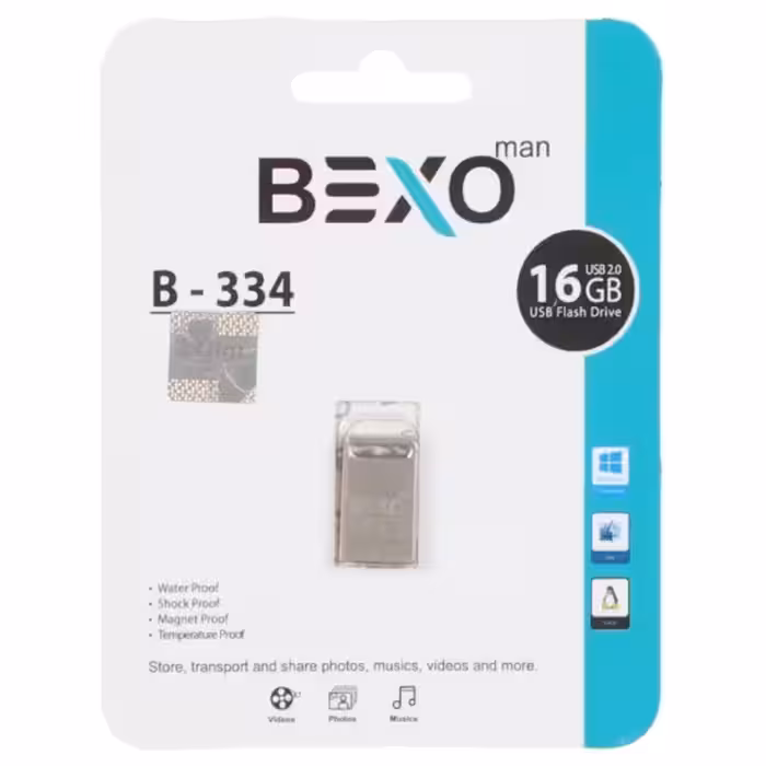 فلش مموری بکسو مدل B-334 USB2.0 ظرفیت 16 گیگابایت