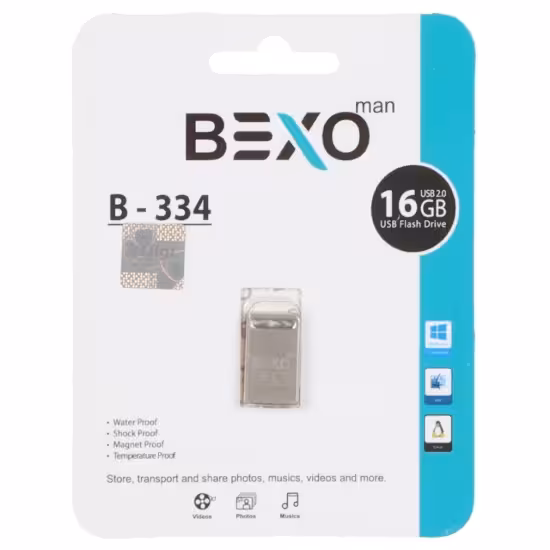 فلش مموری بکسو مدل B-334 USB2.0 ظرفیت 16 گیگابایت
