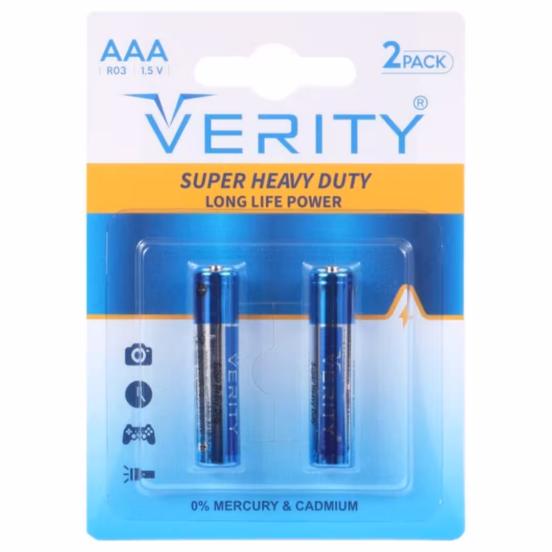 باطری نیم قلمی وریتی بسته 2عددی