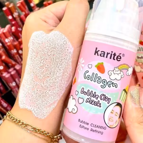 اسپری ماسک حبابی پمپی کلاژن دار  کاریته 105 میل