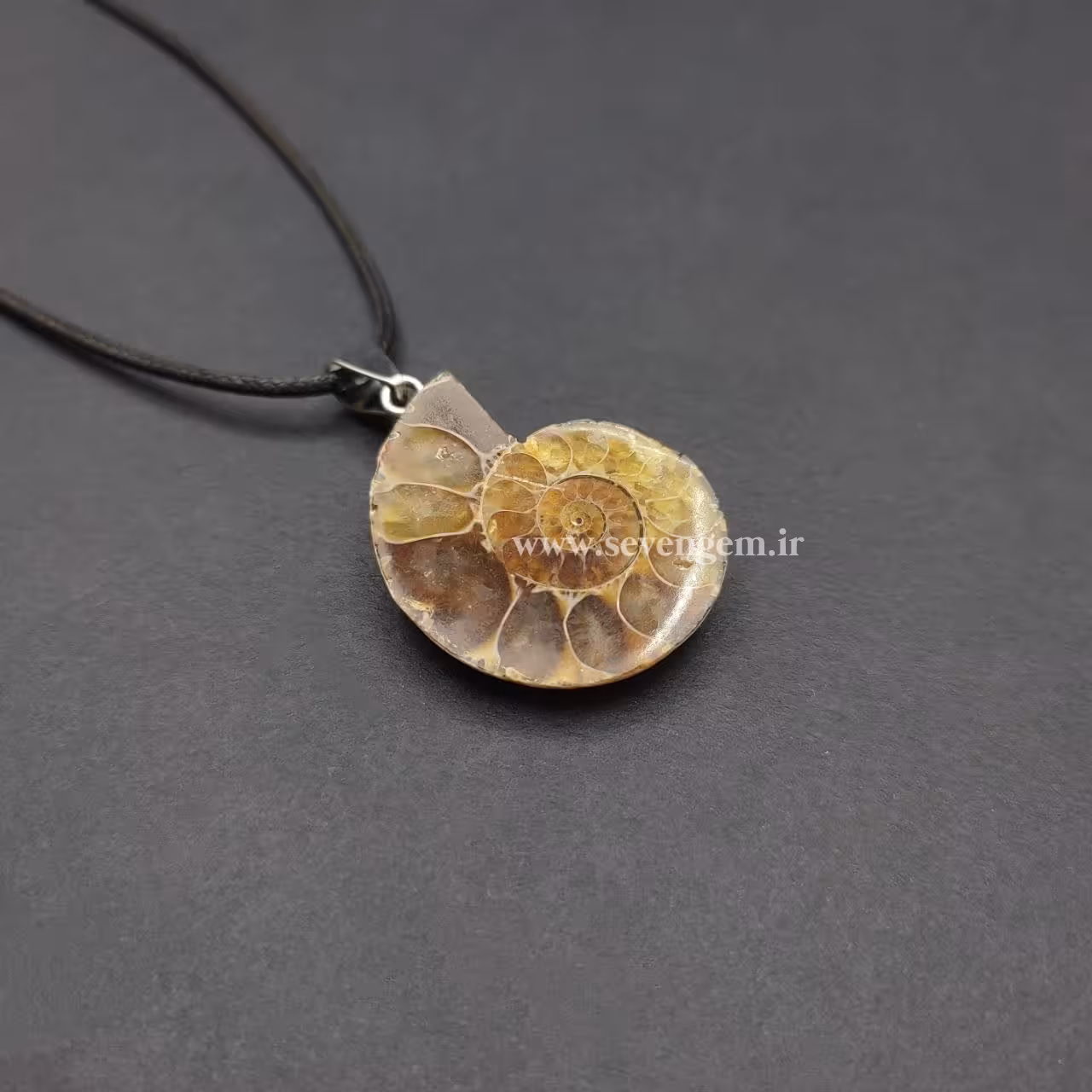گردنبند فسیل آمونیت (کد139)