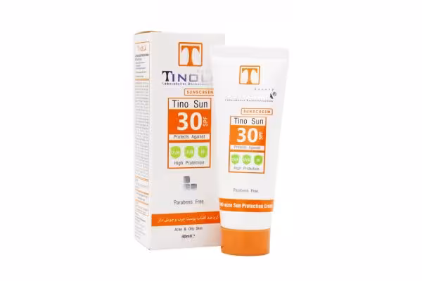 تینولا  کرم ضدآفتاب spf30پوست چرب  جوشدار