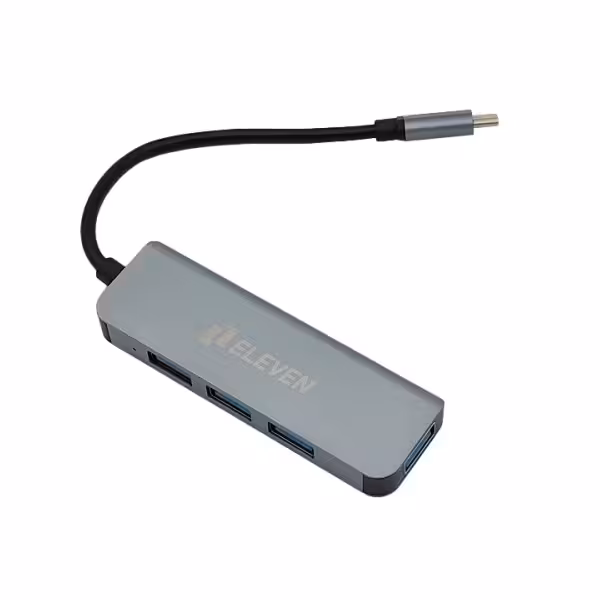هاب 4 پورت USB30 الون مدل H801 با اتصال TYPE-C