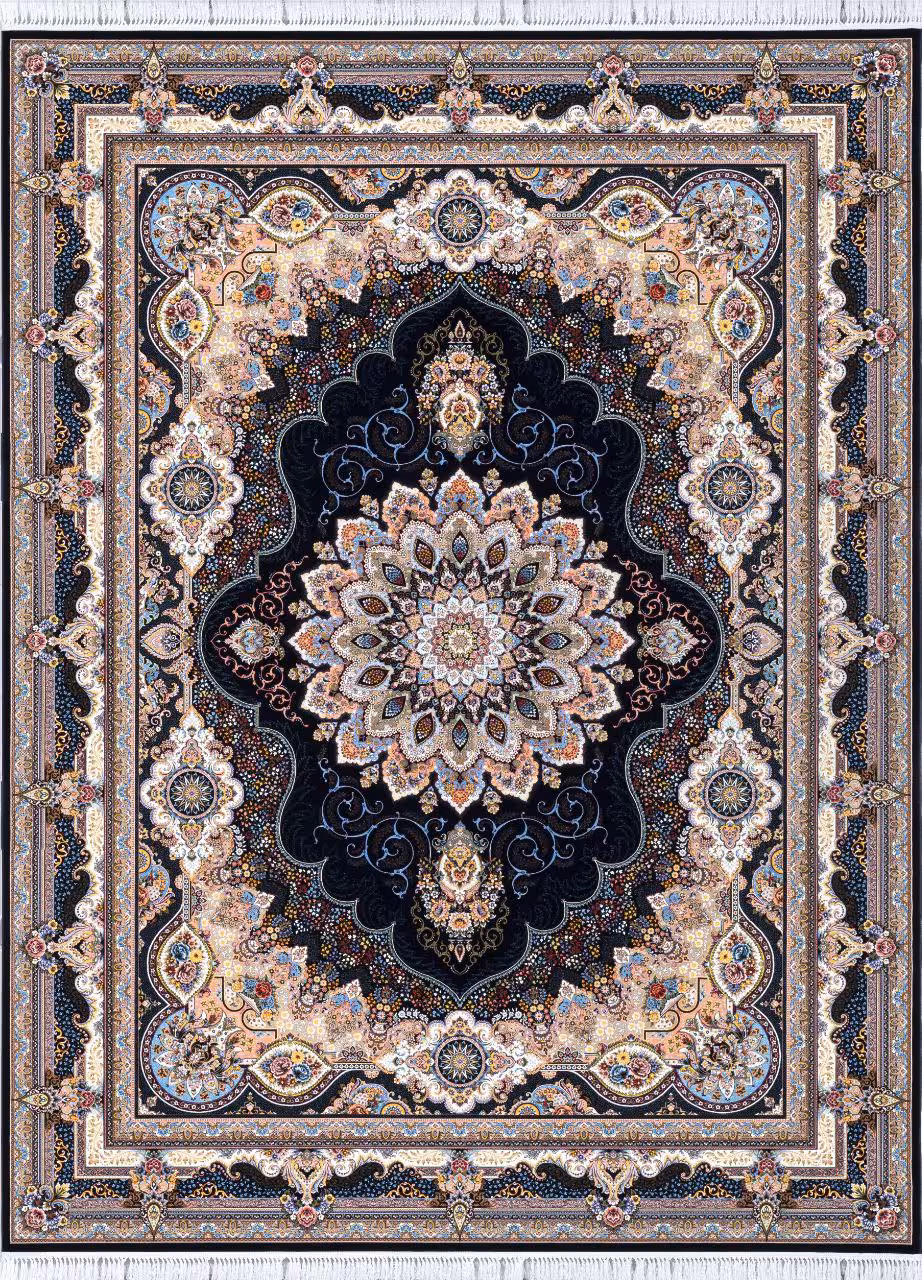 فرش  صادراتی1200شانه کاشان تراکم 3600صددرصد اکرولیک  شاهکار mg