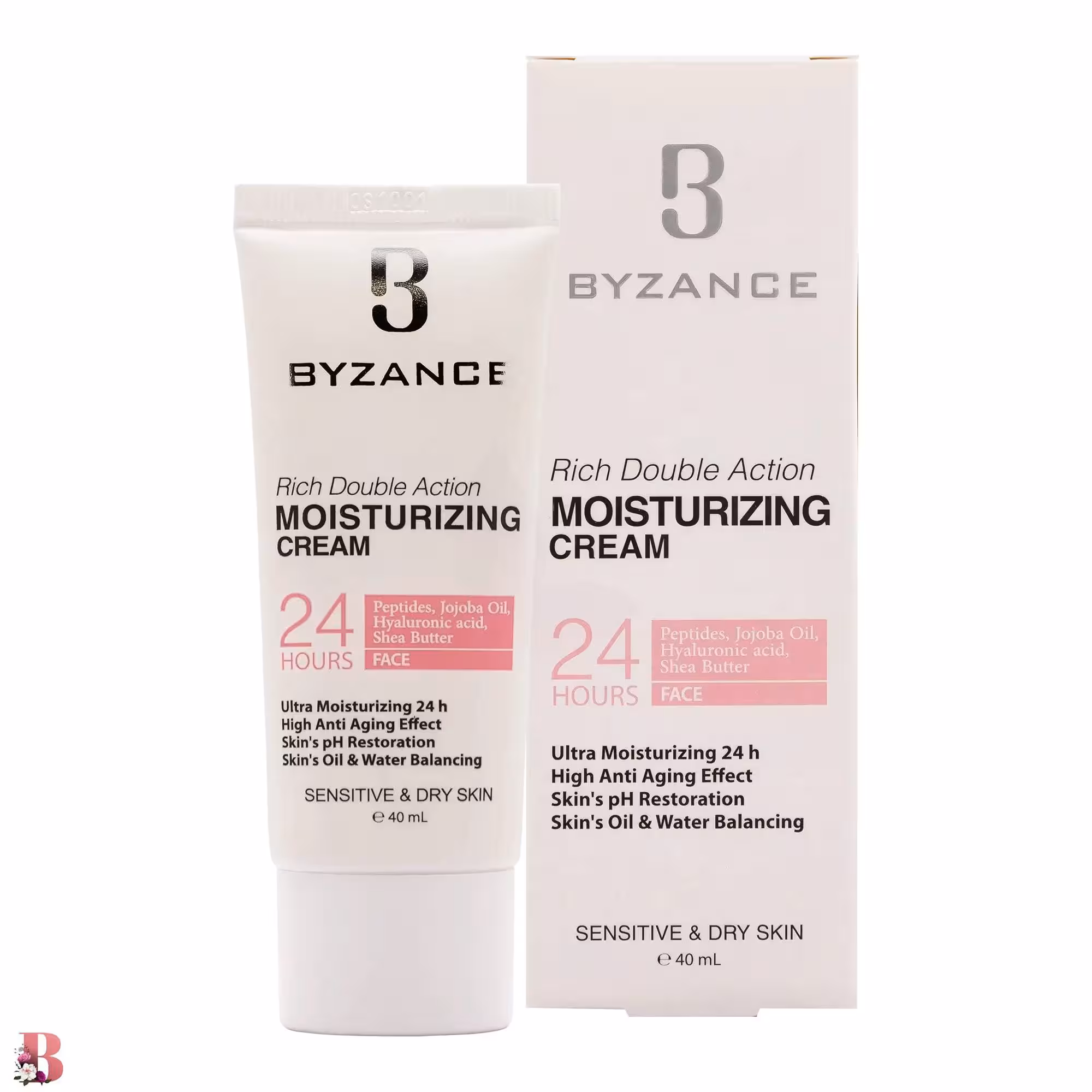 کرم مرطوب کننده بیزانس مدل پوست خشک حجم 40 میلی لیتر | Byzance Rich Moisturizing Cream 40 Ml