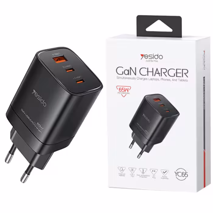کلگی فست شارژ یسیدو مدل YC65 با توان خروجی 65 وات