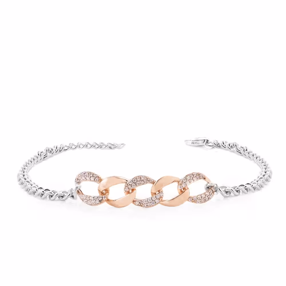 دستبند نقره زنانه طرح وراجیو مدل BE B4 X