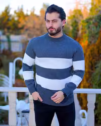 بافت مردانه مدل alex(طوسی سفید)