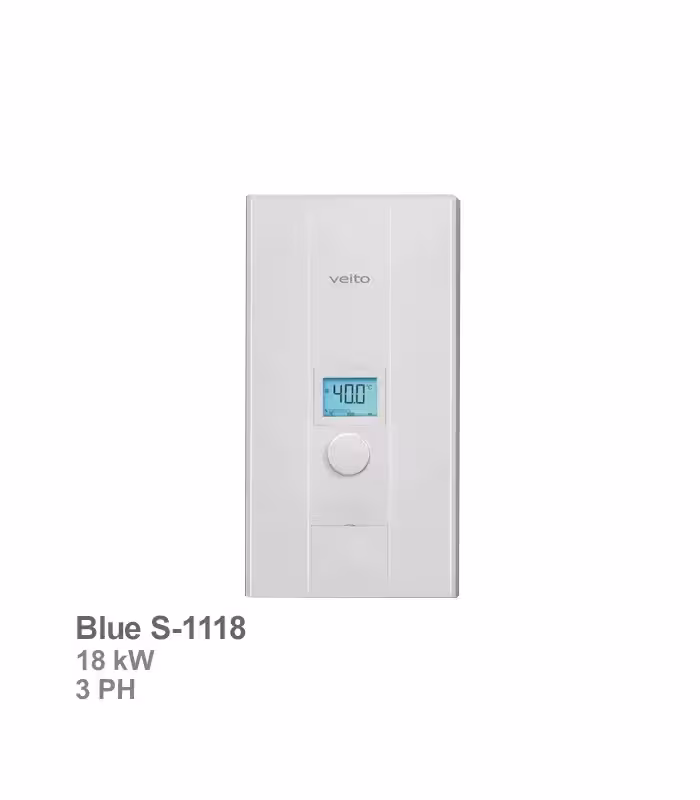 آبگرمکن برقی سه‌فاز ویتو مدل بلو اس (Blue S-1118)