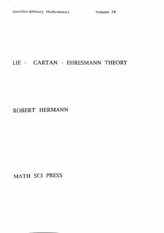 خرید و دانلود نسخه کامل کتاب Lie-Cartan-Ehresmann Theory