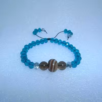 دستبند عقیق سلیمانی اقتصادی b590