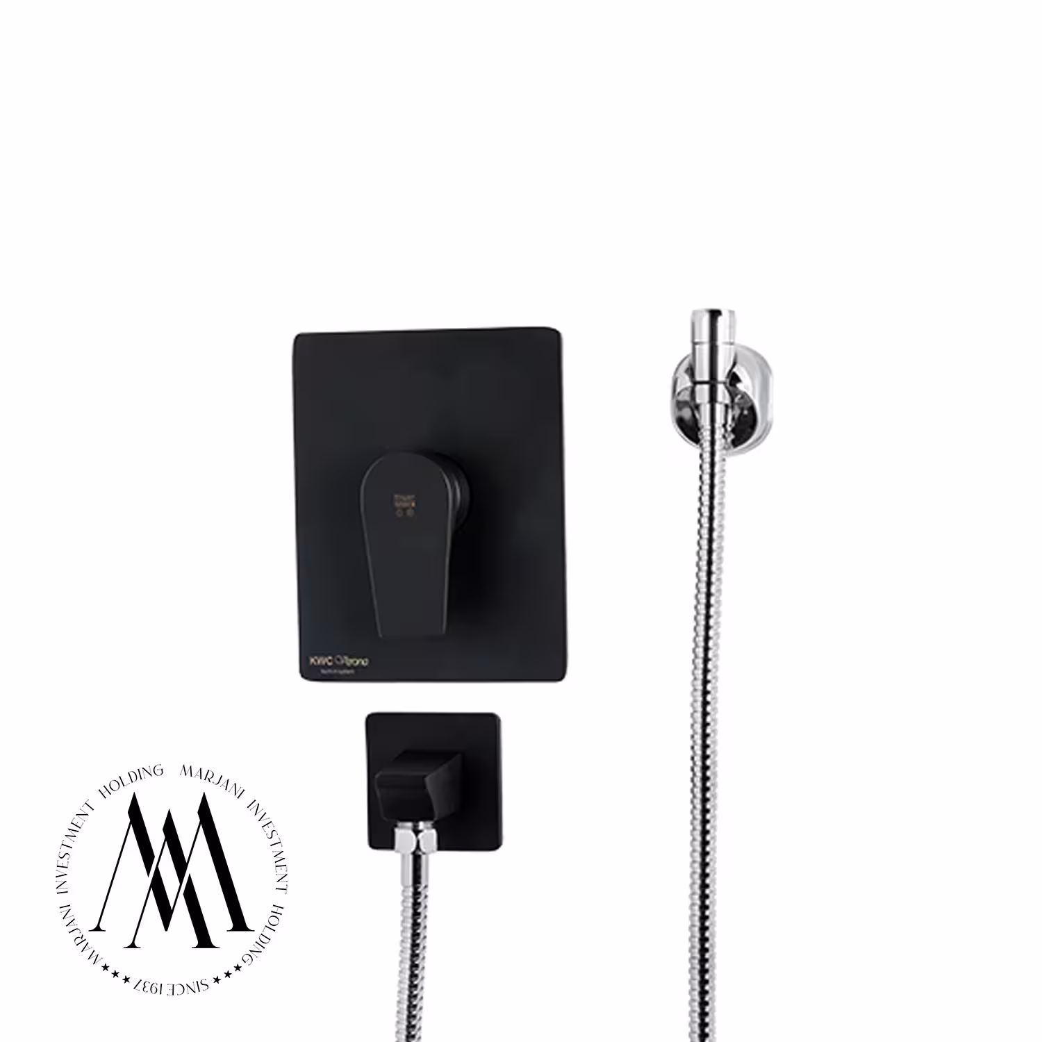 شیر توالت توکار kwc مدل ورونا (مشکی)