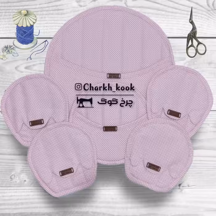 سرویس دمکنی پارچه ای آشپزخانه گلبهی 