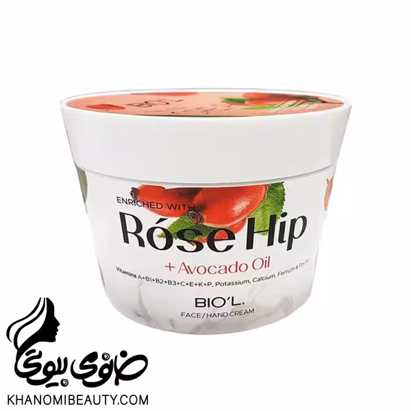 کرم دست کاسه ای بیول 200 میل مغذی رز هیپ و اووکادو