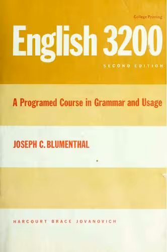 خرید و دانلود نسخه کامل کتاب English 3200 with Writing Applications: A Programmed Course in Grammar and Usage (College Series)