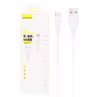 کابل شارژ فست اندروید MOSSORY مدل M101V رنگ سفید و مشکی -کد3299