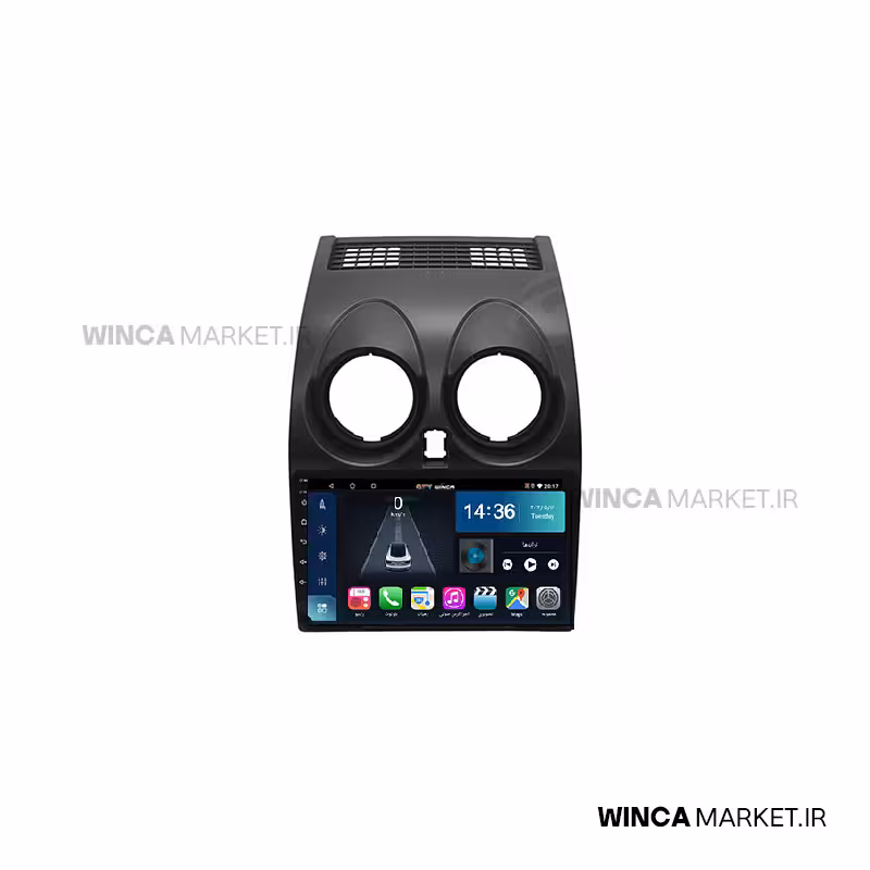 مانیتور اندروید نیسان قشقایی سری S500 BLU-RAY مدل GM855 برند وینکا WINCA