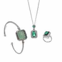 ست دخترانه ساعت و گردنبند و انگشتر Emerald مدل 3737